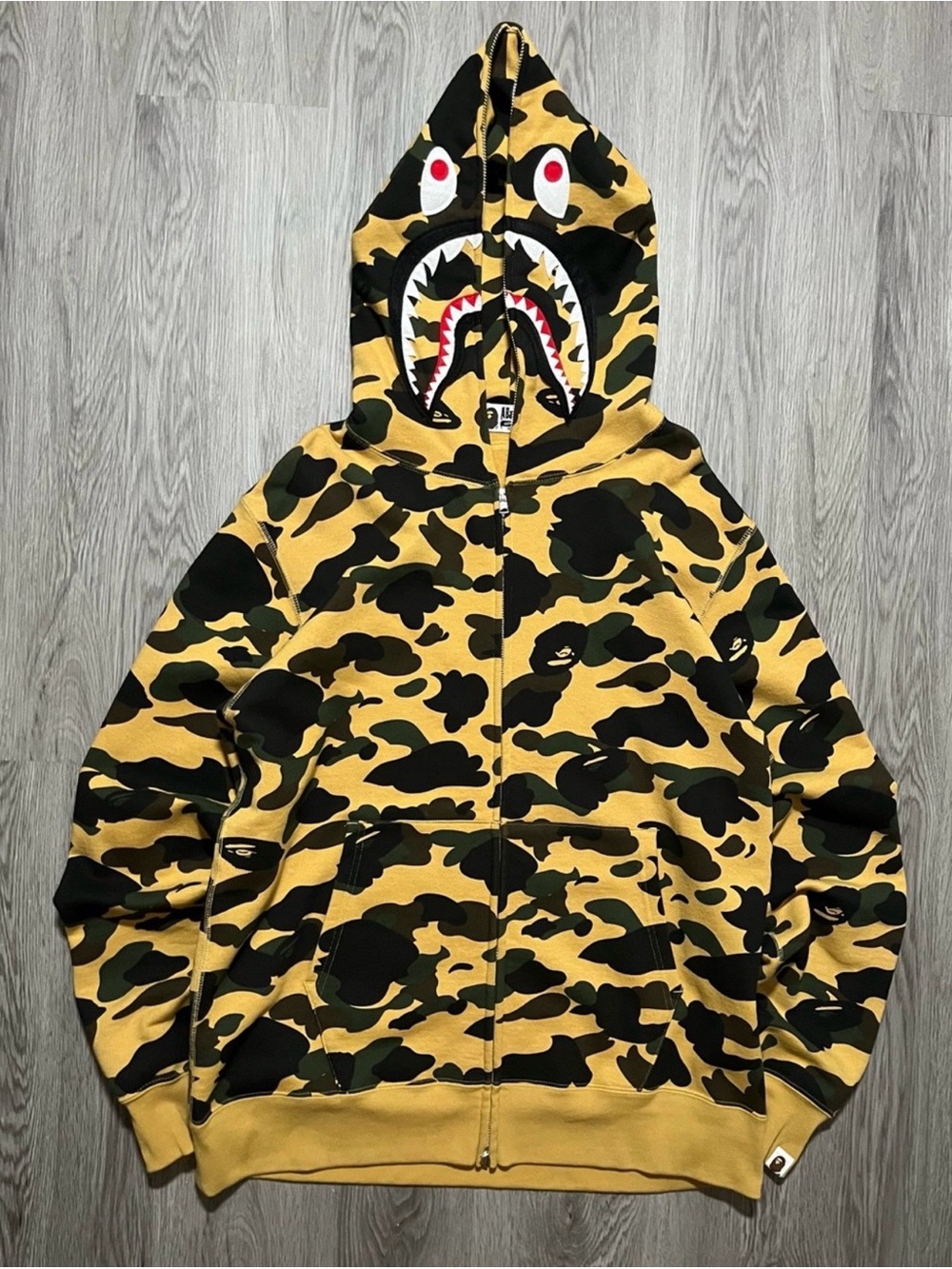 Authentic BAPE 1st Camo Shark Full Zip Hoodie